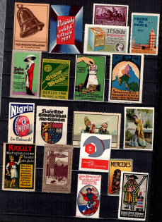 Germany, Stock of Cinderellas, Non-Postal, Labels