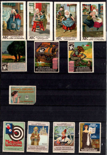 Germany, Stock of Cinderellas, Non-Postal, Labels