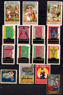 Germany, Stock of Cinderellas, Non-Postal, Labels
