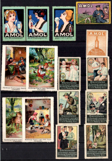 Germany, Stock of Cinderellas, Non-Postal, Labels