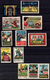 Germany, Stock of Cinderellas, Non-Postal, Labels