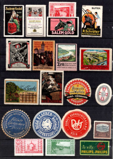 Germany, Stock of Cinderellas, Non-Postal, Labels