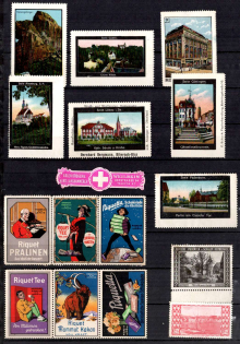 Germany, Stock of Cinderellas, Non-Postal, Labels