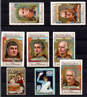 Germany, Stock of Cinderellas, Non-Postal, Labels