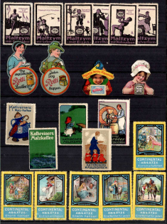 Germany, Stock of Cinderellas, Non-Postal, Labels