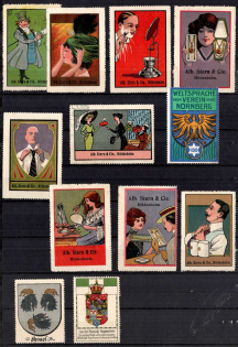 Germany, Stock of Cinderellas, Non-Postal, Labels