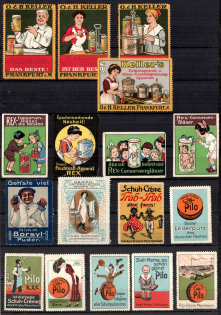 Germany, Stock of Cinderellas, Non-Postal, Labels