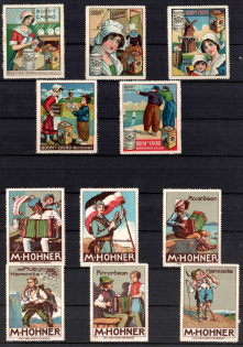 Germany, Stock of Cinderellas, Non-Postal, Labels