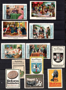 Germany, Stock of Cinderellas, Non-Postal, Labels