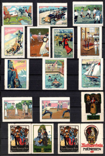 Germany, Stock of Cinderellas, Non-Postal, Labels