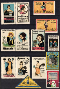 Germany, Stock of Cinderellas, Non-Postal, Labels