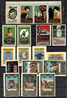 Germany, Stock of Cinderellas, Non-Postal, Labels