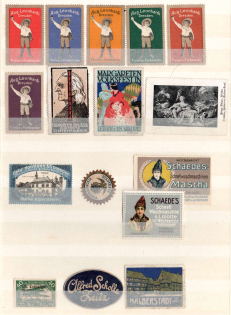 Germany, Stock of Cinderellas, Non-Postal, Labels