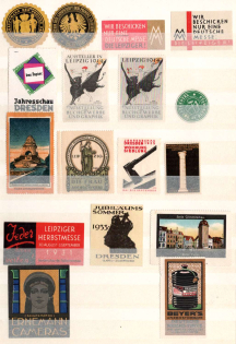 Germany, Stock of Cinderellas, Non-Postal, Labels