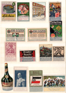 Germany, Stock of Cinderellas, Non-Postal, Labels