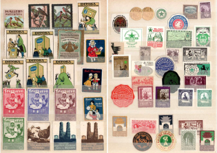 Germany, Collection of Cinderellas, Non-Postal, Labels