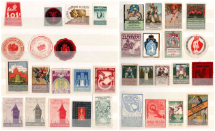 Germany, Collection of Cinderellas, Non-Postal, Labels