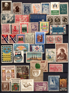 Germany, Europe and Overseas, Collection of Cinderellas, Non-Postal, Labels