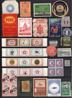 Germany, Europe and Overseas, Collection of Cinderellas, Non-Postal, Labels