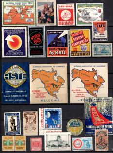 Germany, Europe and Overseas, Collection of Cinderellas, Non-Postal, Labels