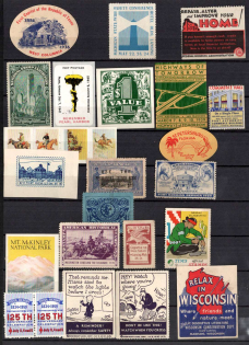 Germany, Europe and Overseas, Collection of Cinderellas, Non-Postal, Labels