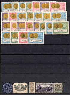 Germany, Europe and Overseas, Collection of Cinderellas, Non-Postal, Labels