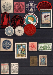 Germany, Europe and Overseas, Collection of Cinderellas, Non-Postal, Labels