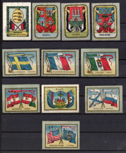 Germany, Europe and Overseas, Collection of Cinderellas, Non-Postal, Labels