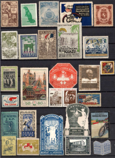 Germany, Europe and Overseas, Collection of Cinderellas, Non-Postal, Labels