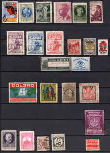 Germany, Europe and Overseas, Collection of Cinderellas, Non-Postal, Labels