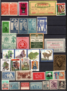 Germany, Europe and Overseas, Collection of Cinderellas, Non-Postal, Labels