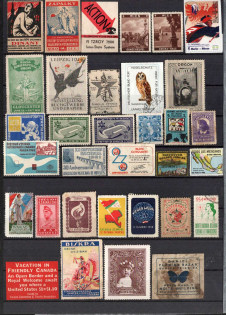 Germany, Europe and Overseas, Collection of Cinderellas, Non-Postal, Labels