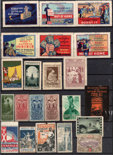 Germany, Europe and Overseas, Collection of Cinderellas, Non-Postal, Labels