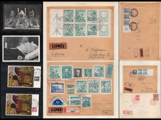 1935-38 Czechoslovakia, Collection of Covers and Postcard with Commemorative Cancellationss