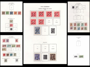 Czechoslovakia, Collection of Overprinted stamps
