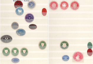 Charcoal Lighter Factory, Electricity Company, Companies and Brands Private Seals, Stock, Germany, Rare