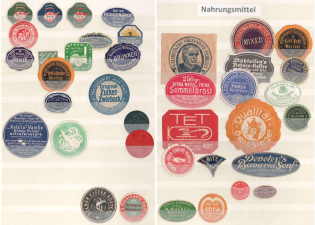 Coffee Factories, Confectionery and Cafe, Bakery, Companies and Brands Private Seals, Stock, Germany, Rare