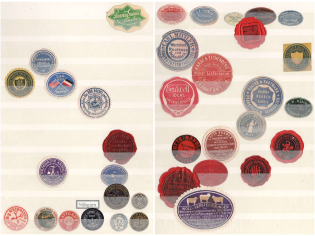 Blanket and Rubber Goods Factory, Companies and Brands Private Seals, Stock, Germany, Rare