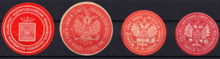 Russian Finland, Official Mail Seals Labels, Russia, Non-Postal
