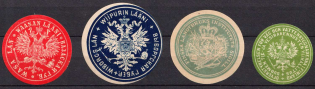 Russian Finland, Official Mail Seals Labels, Russia, Non-Postal