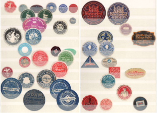 Biscuit-Bakery Company, Cafes, Vanillin Factory, Companies and Brands Private Seals, Stock, Germany, Rare