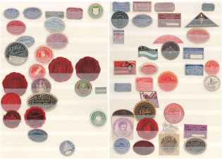 Paper Bags Factory, Antique Store, Rubber Stamp Factory, Companies and Brands Private Seals, Stock, Germany, Rare