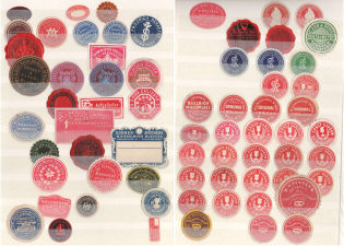 Goods and Chemical Factories, Drug and Paint Store, Companies and Brands Private Seals, Stock, Germany, Rare