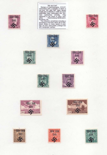 1938 Czechoslovakia, Local Overprints (Forgeries)