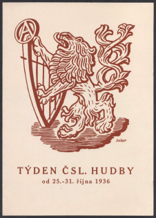 1936 (26 Okt) Czechoslovakia, 'Classical Music Week', Commemorative Booklet (Cancellations)