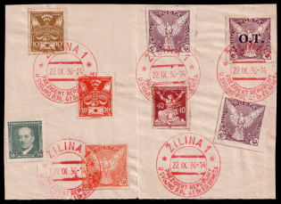 1936 (22 Sept) Czechoslovakia, 'The President of the Republic', Souvenir Sheet (Cancellations)