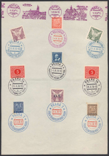 1936 (31 Okt) Czechoslovakia, 'Czechoslovak Music Week', Souvenir Sheet (Cancellations)