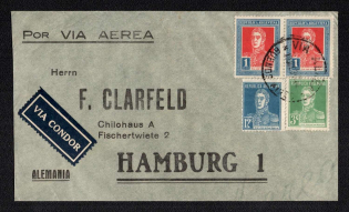 'Condor', Argentina, Airmail Commercial Cover, send from Buenos Aires to Hamburg