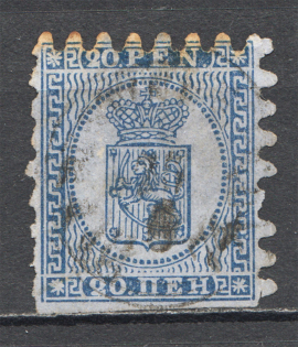 1866-74 Finland 20 Pen (CV $100, Cancelled)