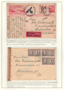 Switzerland, Third Reich Censored Covers on Exhibition Sheet, Rare Germany Censorhip